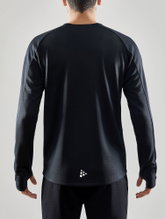 Craft Sport-Langarmshirt Evolve Crew Neck - aus Stretchmaterial - schwarz Herren